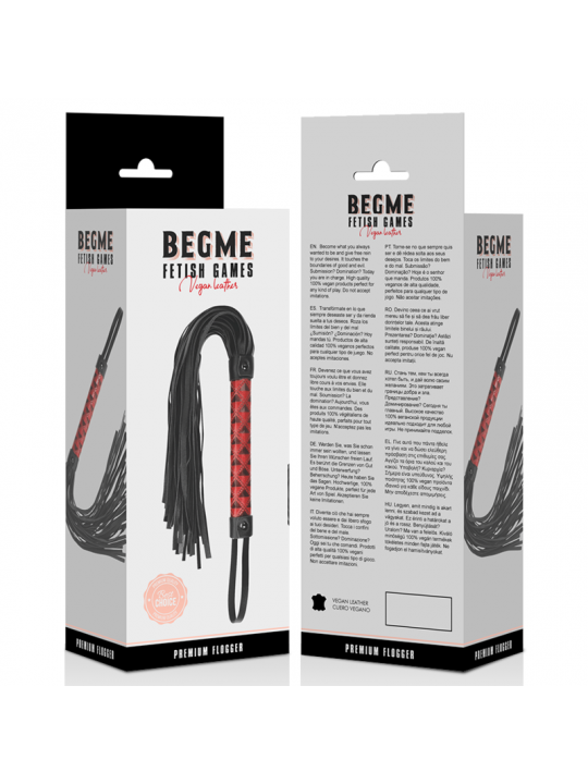 BEGME - FLOGGER IN PELLE VEGANA EDIZIONE ROSSA