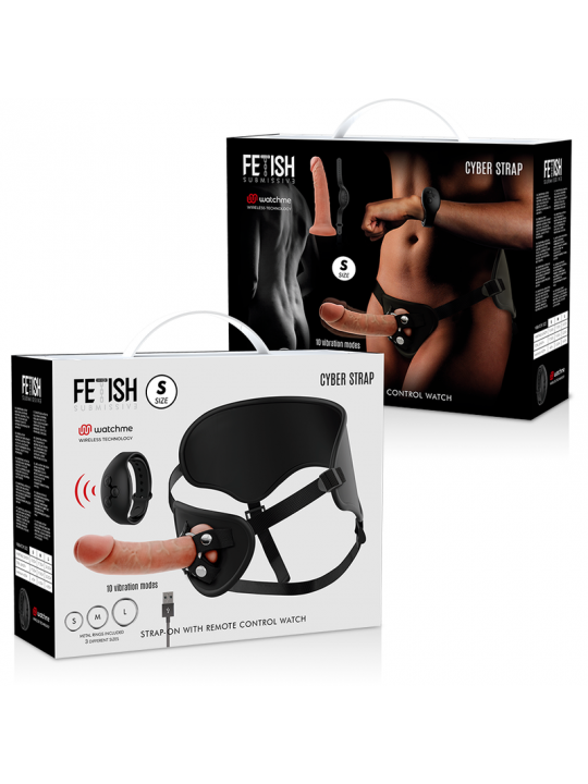 FETISH SUBMISSIVE CYBER STRAP - IMBRAGATURA CON TELECOMANDO TECNOLOGIA DILDO WATCHME S