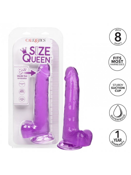 CALEXOTICS - DILDO REGINA TAGLIA VIOLA 20.3 CM