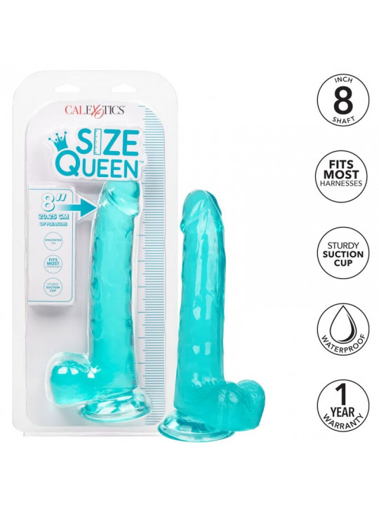 CALEXOTICS - DILDO REGINA TAGLIA BLU 20.3 CM