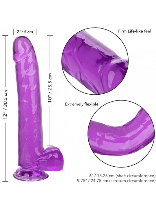 CALEXOTICS - DILDO REGINA TAGLIA VIOLA 25.5 CM