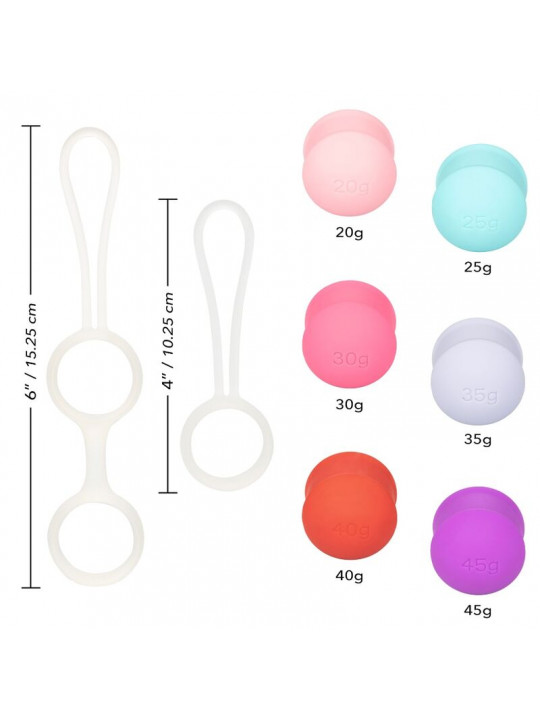 CALEXOTICS - SHE-OLOGY SET BOLAS KEGEL INTERCAMBIABILI