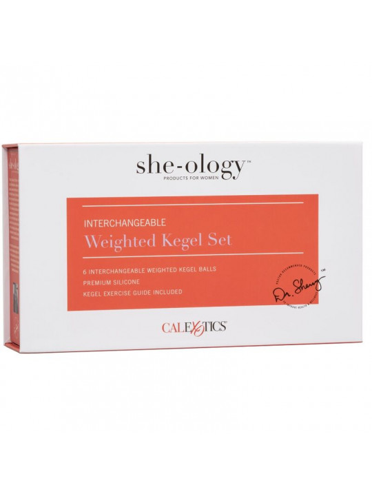 CALEXOTICS - SHE-OLOGY SET BOLAS KEGEL INTERCAMBIABILI