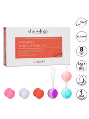 CALEXOTICS - SHE-OLOGY SET BOLAS KEGEL INTERCAMBIABILI