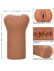 CALEXOTICS - BOUNDLESS VULVA STROKER PELLE CARAMELLO