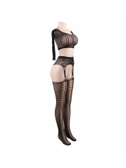 QUEEN LINGERIE - TOP BODYSTOCKING MANICA LUNGA S/L