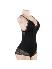 QUEEN LINGERIE - TEDDY IN PIZZO L/XL