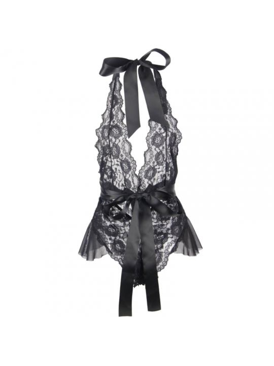 QUEEN LINGERIE - TEDDY BASSO IN PIZZO L/XL