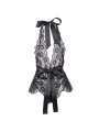 QUEEN LINGERIE - TEDDY BASSO IN PIZZO L/XL