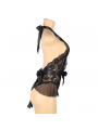 QUEEN LINGERIE - TEDDY BASSO IN PIZZO L/XL