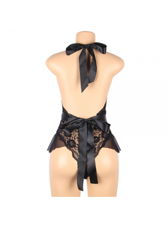 QUEEN LINGERIE - TEDDY BASSO IN PIZZO L/XL