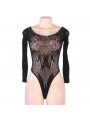 QUEEN LINGERIE - TEDDY MANICA LUNGA S/L