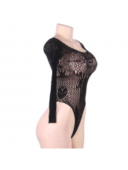 QUEEN LINGERIE - TEDDY MANICA LUNGA S/L