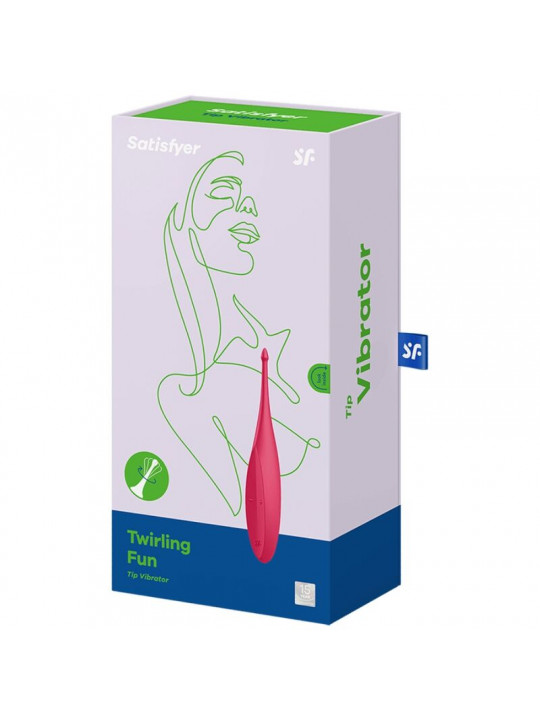 SATISFYER - VIBRATORE CON PUNTA TWIRLING FUN ROSSO