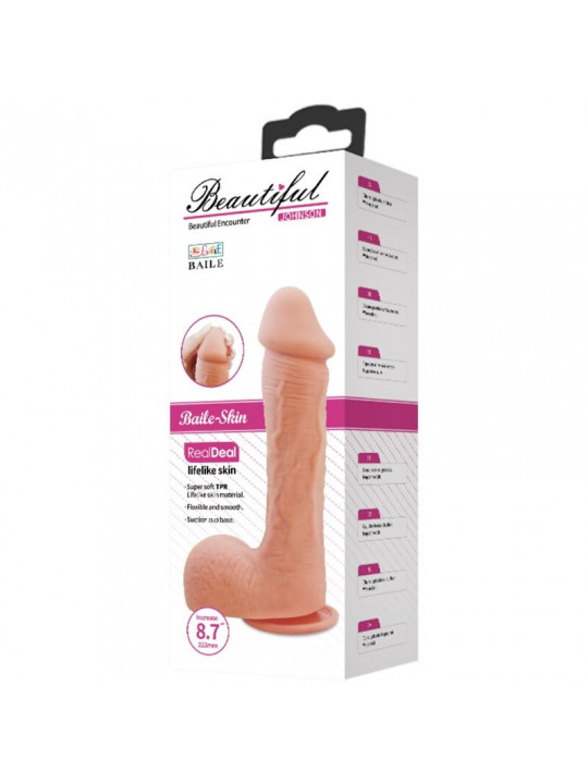 BAILE - DILDO REALISTICO IN PELLE JOHNSON 22 CM