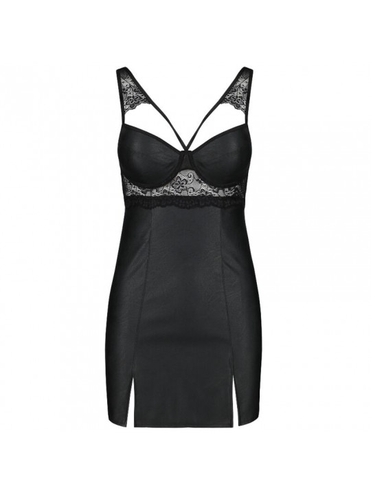 PASSION - LOONA CHEMISE IN PELLE ECOLOGICA S/M