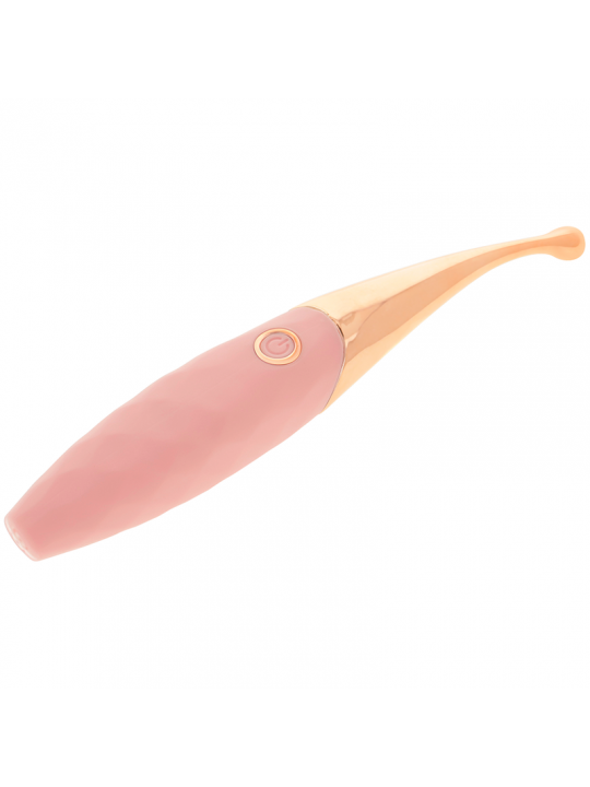 OHMAMA - STIMOLATORE CLITORIDE RICARICABILE 36 MODALITÀ ROSA-ORO ROSA