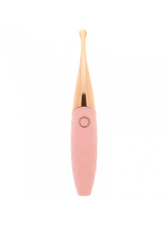 OHMAMA - STIMOLATORE CLITORIDE RICARICABILE 36 MODALITÀ ROSA-ORO ROSA