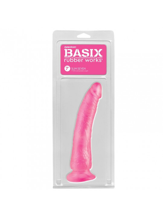 BASIX - JELLY PENE SLIM 19 CM ROSA