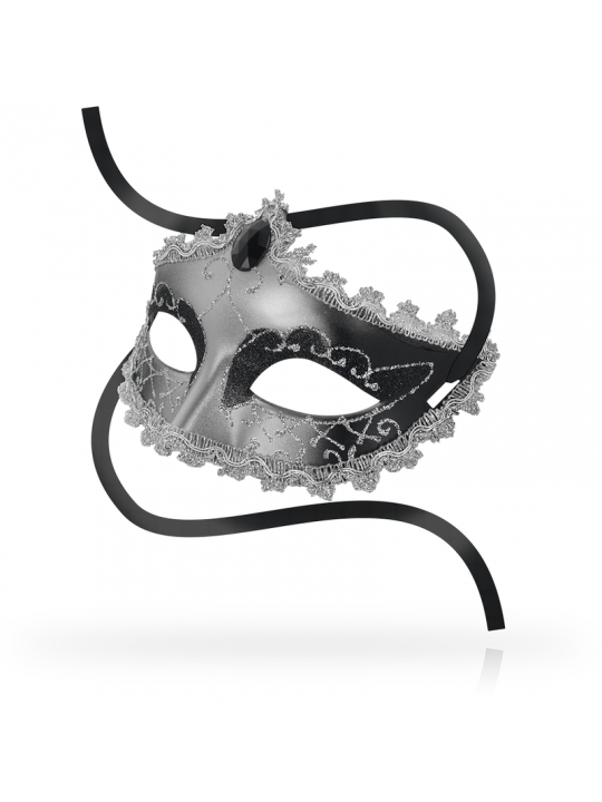 OHMAMA - MASCHERE MASCHERA NERA DIAMOND GRIGIA