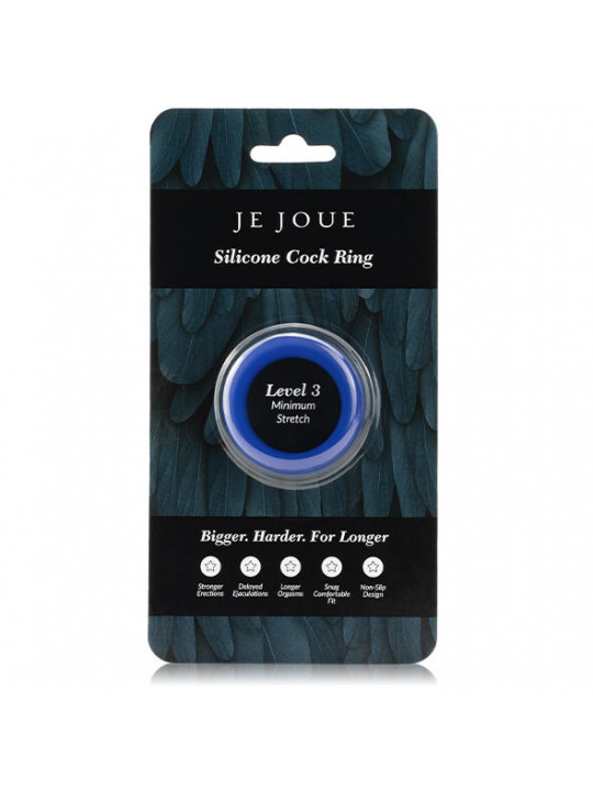 JE JOUE - ANELLO IN SILICONE BLU STRANGOLAMENTO MINIMO