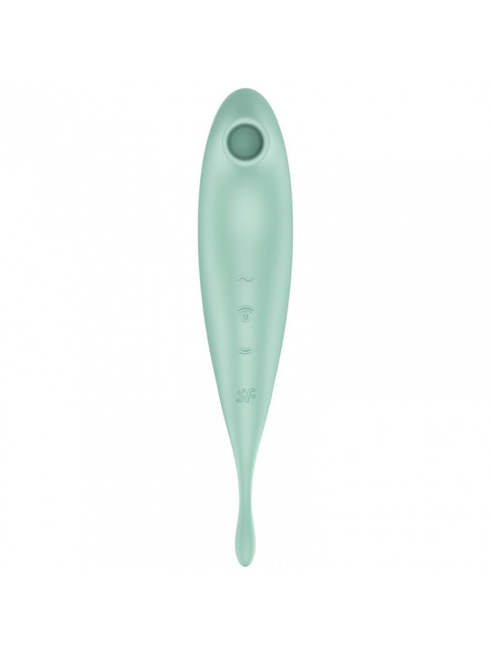 SATISFYER - TWIRLING PRO+ STIMOLATORE E APP VIBRATORE VERDE