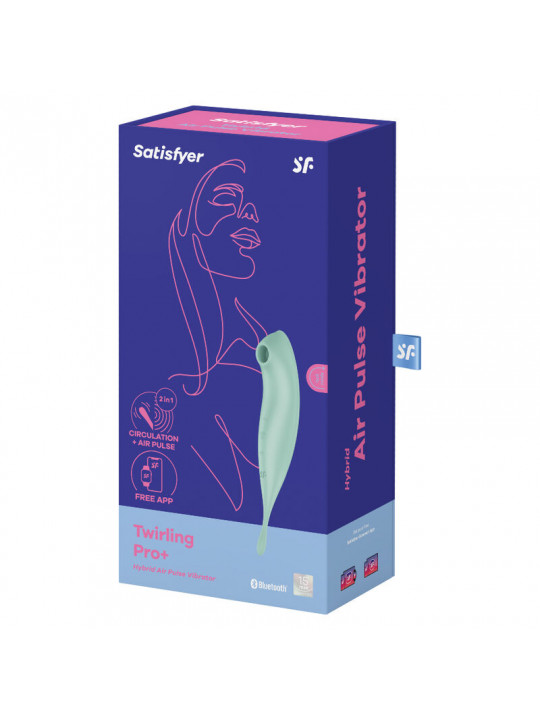 SATISFYER - TWIRLING PRO+ STIMOLATORE E APP VIBRATORE VERDE