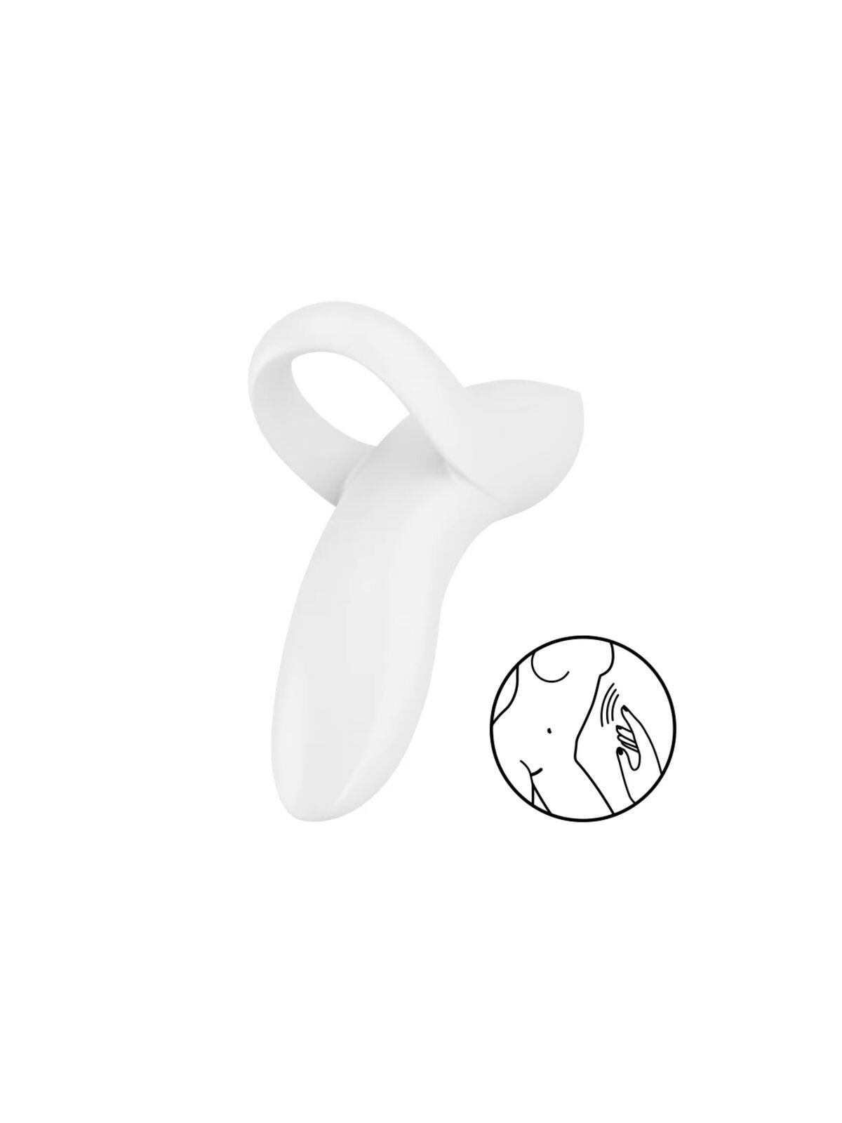 SATISFYER - VIBRATORE DA DITO BOLD LOVER BIANCO