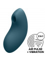 SATISFYER - STIMOLATORE E VIBRATORE A IMPULSI D'ARIA VULVA LOVER 2  BLU