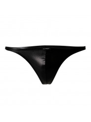 CUT4MEN - SLIP BRASILIANO IN PELLE NERA S