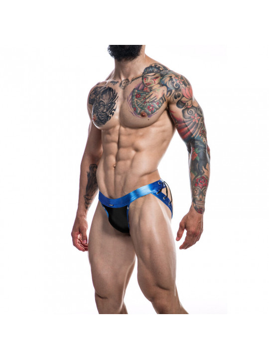 CUT4MEN - JOCKSTRAP DESIRE IN PELLE BLU XL