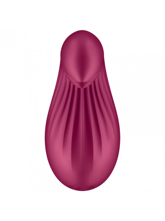 SATISFYER - VIBRATORE DA APPOGGIO DIPPING DELIGHT ROSSO