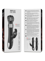 BRILLY GLAM- VIBRATORE E ROTATORE CONIGLIO  MOEBIUS COMPATIBILE CON LA TECNOLOGIA WIRELESS WATCHME