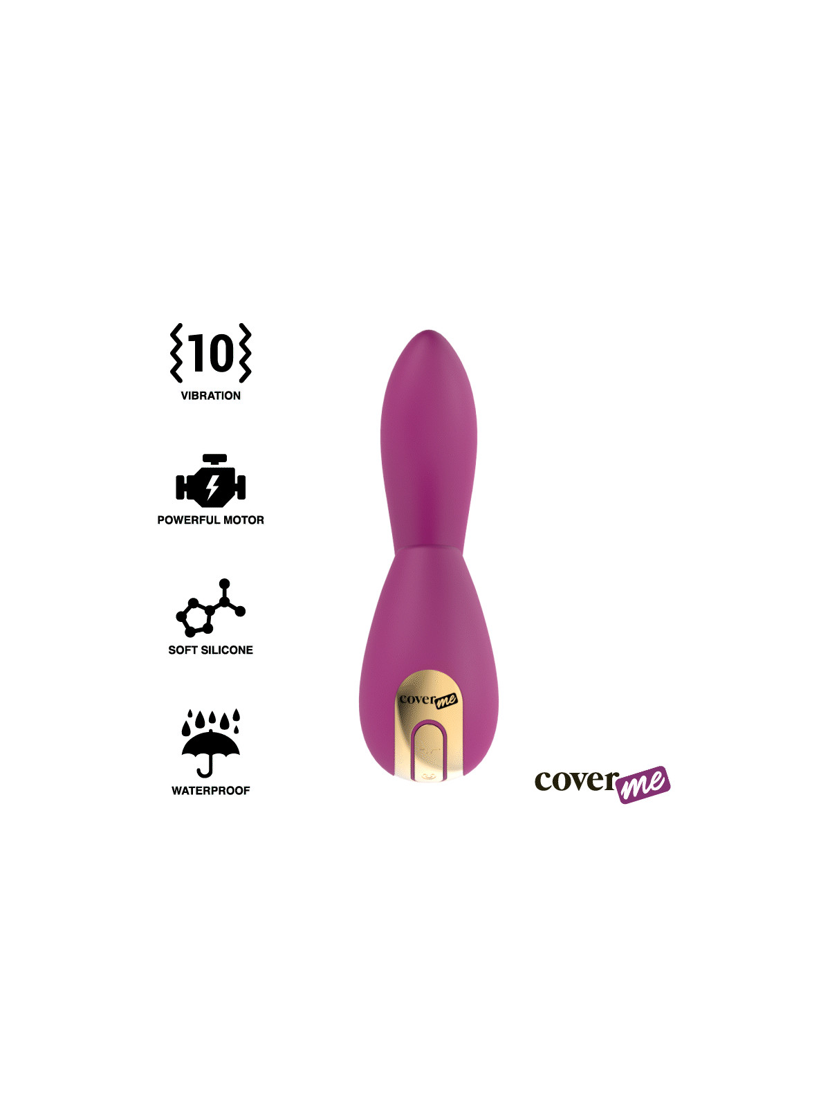 COVERME - ASPIRAZIONE CLITORALE E POTENTE VIBRATORE G-SPOT RUSH