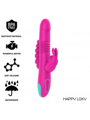 HAPPY LOKY - TRIPLA STIMOLAZIONE DONALD: COMPATIBILE CON LA TECNOLOGIA WIRELESS ANALE, G-SPOT E CLITORIDEA WATCHME