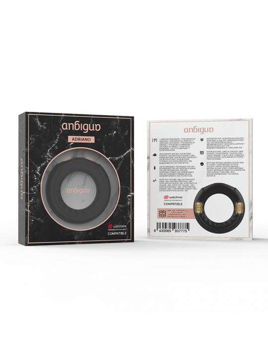 ANBIGUO - ANELLO VIBRANTE ADRIANO COMPATIBILE CON TECNOLOGIA WIRELESS WATCHME