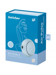 SATISFYER - STIMOLATORE E VIBRATORE A DOPPIO PRO TO GO 3 BLU