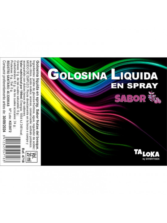 TALOKA - SPRAY LIQUIDO PER CARAMELLE AI BACCHE