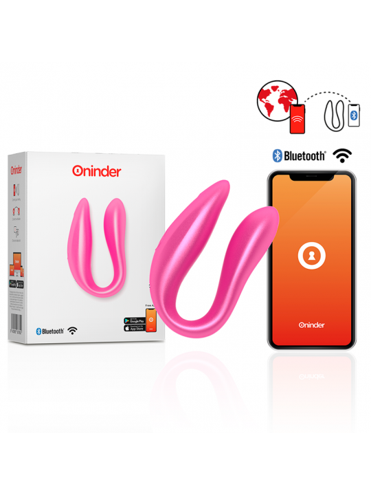 ONINDER - STIMOLATORE DEL PUNTO G E DEL CLITORALE LISBOA ROSA - APP GRATUITA