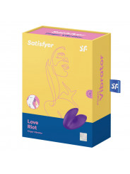 SATISFYER - VIBRATORE DA DITA LOVE RIOT VIOLA