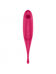 SATISFYER - STIMOLATORE E VIBRATORE TWIRLING PRO AIR PULSE ROSSO