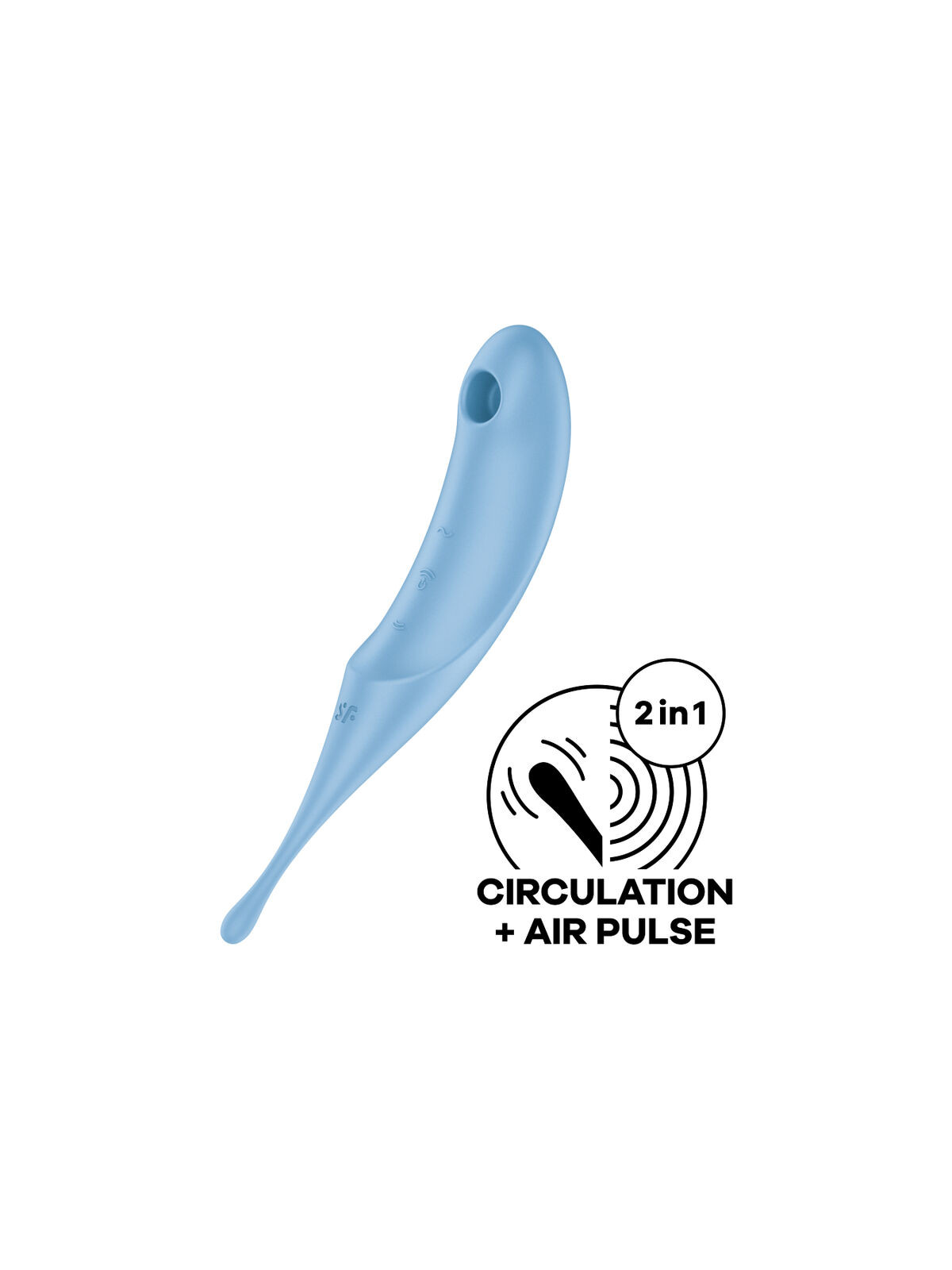 SATISFYER - STIMOLATORE E VIBRATORE TWIRLING PRO AIR PULSE BLU