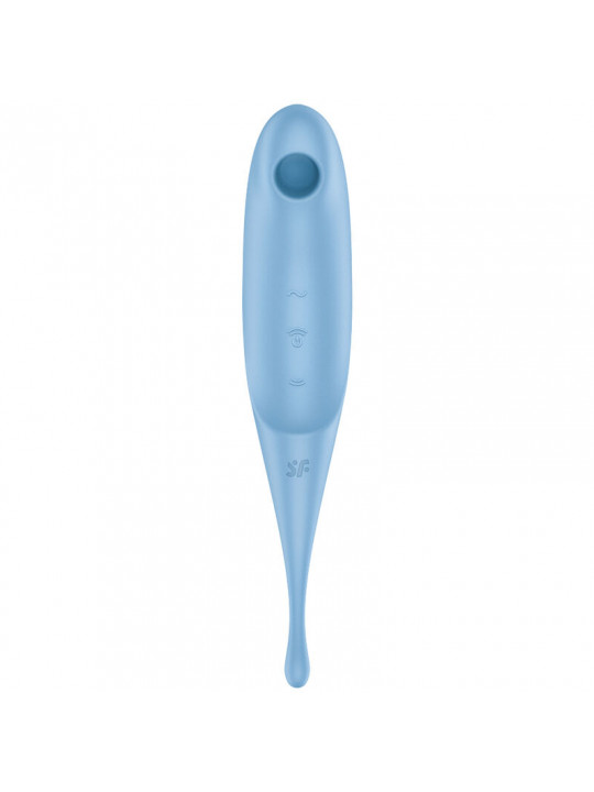 SATISFYER - STIMOLATORE E VIBRATORE TWIRLING PRO AIR PULSE BLU