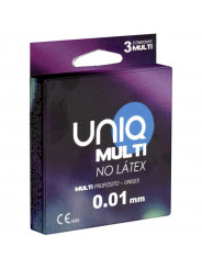 UNIQ - PRESERVATIVO SENZA LATTICE MULTI 3 UNITÀ