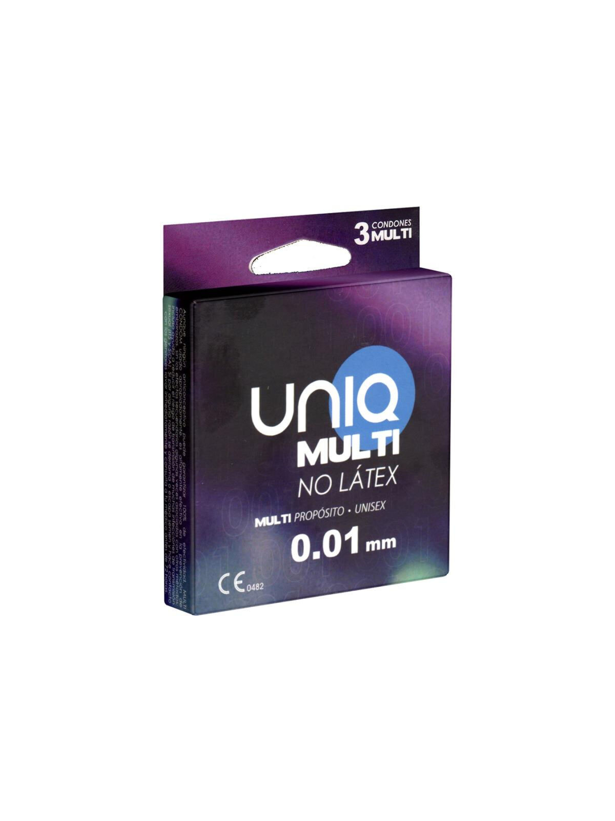 UNIQ - PRESERVATIVO SENZA LATTICE MULTI 3 UNITÀ