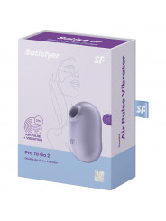 SATISFYER - PRO TO GO 2 DOPPIO STIMOLATORE E VIBRATORE VIOLA