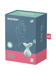 SATISFYER - VIBRATORE VIVA LA VULVA 3 LAY-ON VERDE