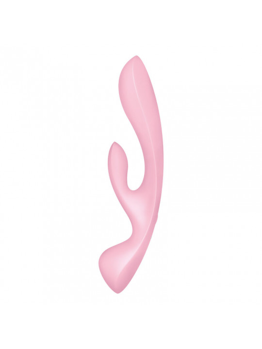 SATISFYER - TRIPLE OH VIBRAZIONE IBRIDA ROSA