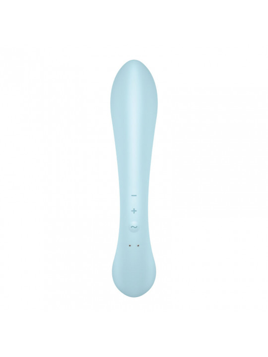 SATISFYER - TRIPLE OH VIBRAZIONE IBRIDA BLU