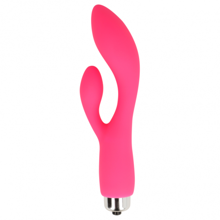 OHMAMA - VIBRATORE CON CONIGLIO 12,5 CM ROSA